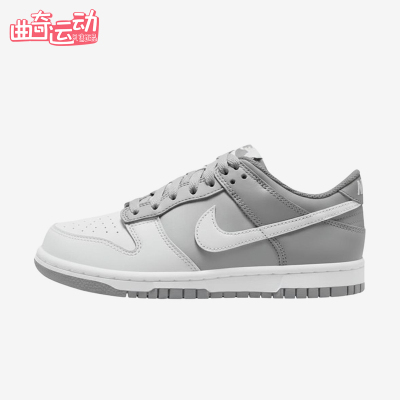 Nike/耐克正品DunkLowGS新款男女灰白色经典休闲板鞋FB9109-014