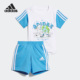 阿迪达斯正品 SET婴童运动休闲短袖 Adidas 套装 IQ0844