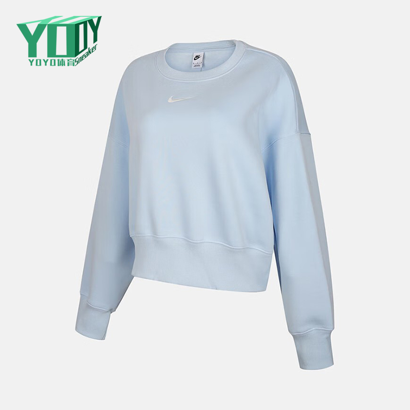 Nike/耐克正品2025秋冬款女士圆领针织日常休闲卫衣DQ5762-442