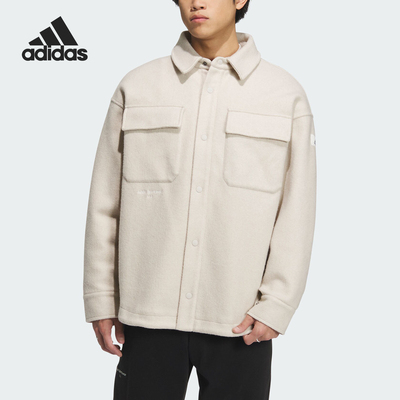 Adidas/阿迪达斯正品ST WM SHIRT JKT男士简约翻领外套IP4969