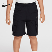 耐克正品 Dri FIT小童梭织多口袋机能透气短裤 Nike HQ7816 010