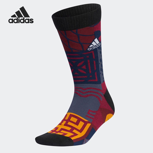 Adidas/阿迪达斯正品当季新款男女CNY新年印花袜一双装HI3025