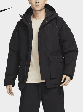 Nike/耐克正品冬季新款男士保暖户外休闲连帽棉服FZ0870-010