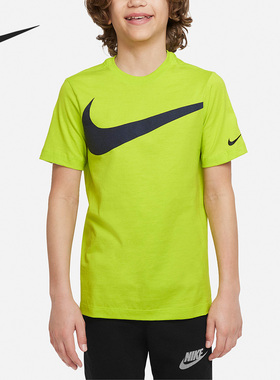 Nike/耐克正品2023新款大童时尚简约运动休闲短袖DO1807-321