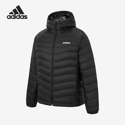 Adidas/阿迪达斯正品FW24男女休闲连帽保暖耐穿运动羽绒服JW1682