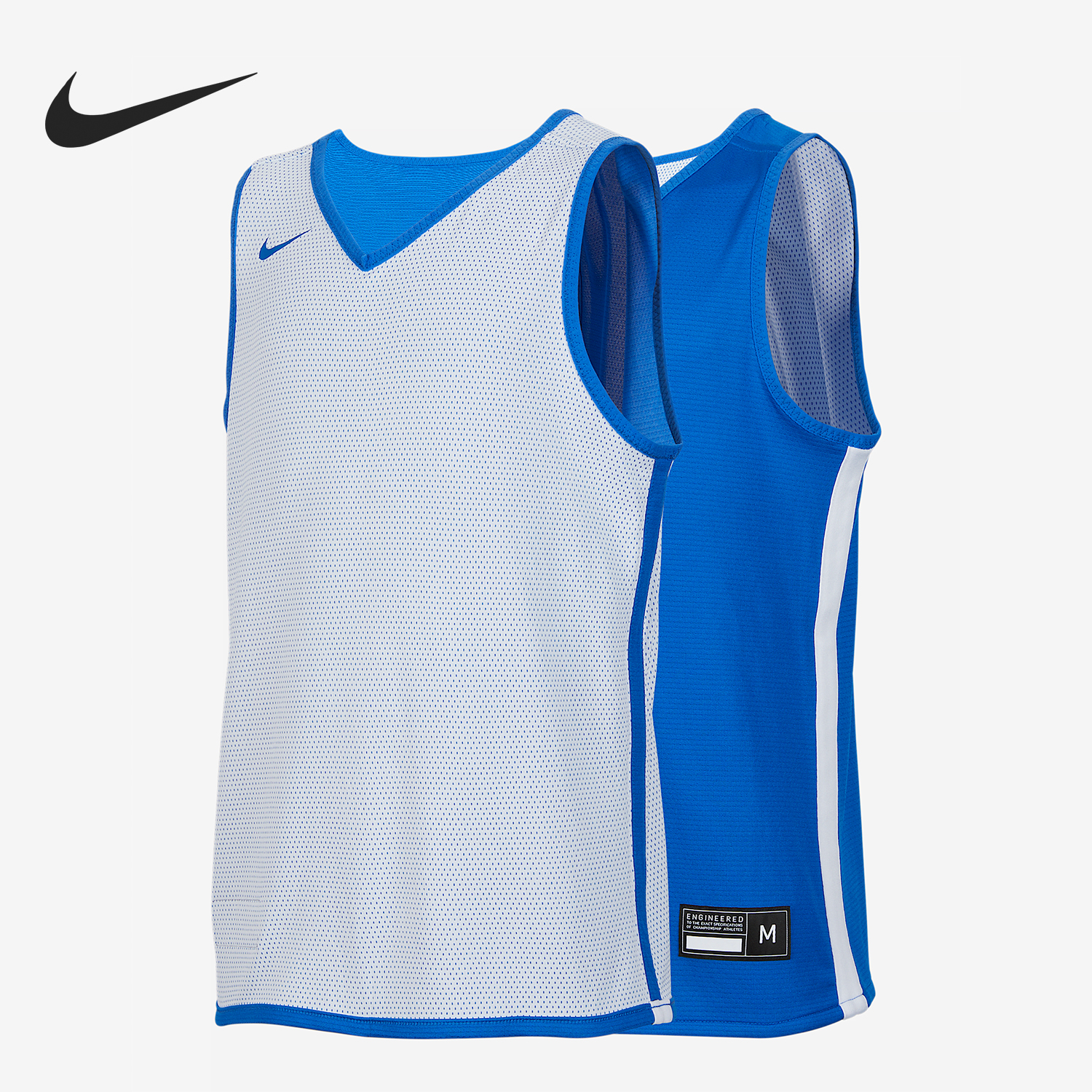 耐克大童针织运动训练双面穿球衣