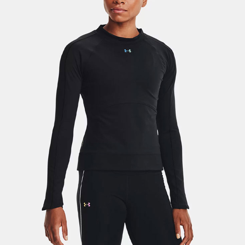 UA/安德玛正品Rush CG Core Top女士修身训练长袖T恤1365721-001