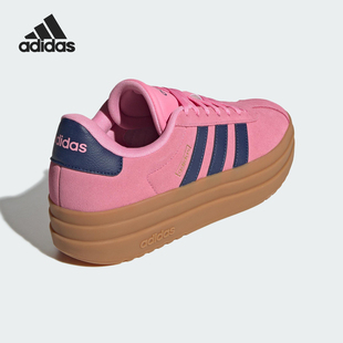 阿迪达斯正品 厚底板鞋 BOLD女士时尚 JI1789 COURT Adidas