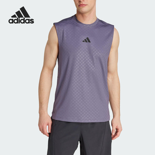 TOP男士 Adidas TANK POWER 圆领复古背心JX6294 阿迪达斯正品