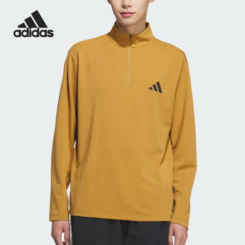 Adidas/阿迪达斯正品M TH HZ TEE男士半拉链长袖T恤KA7668