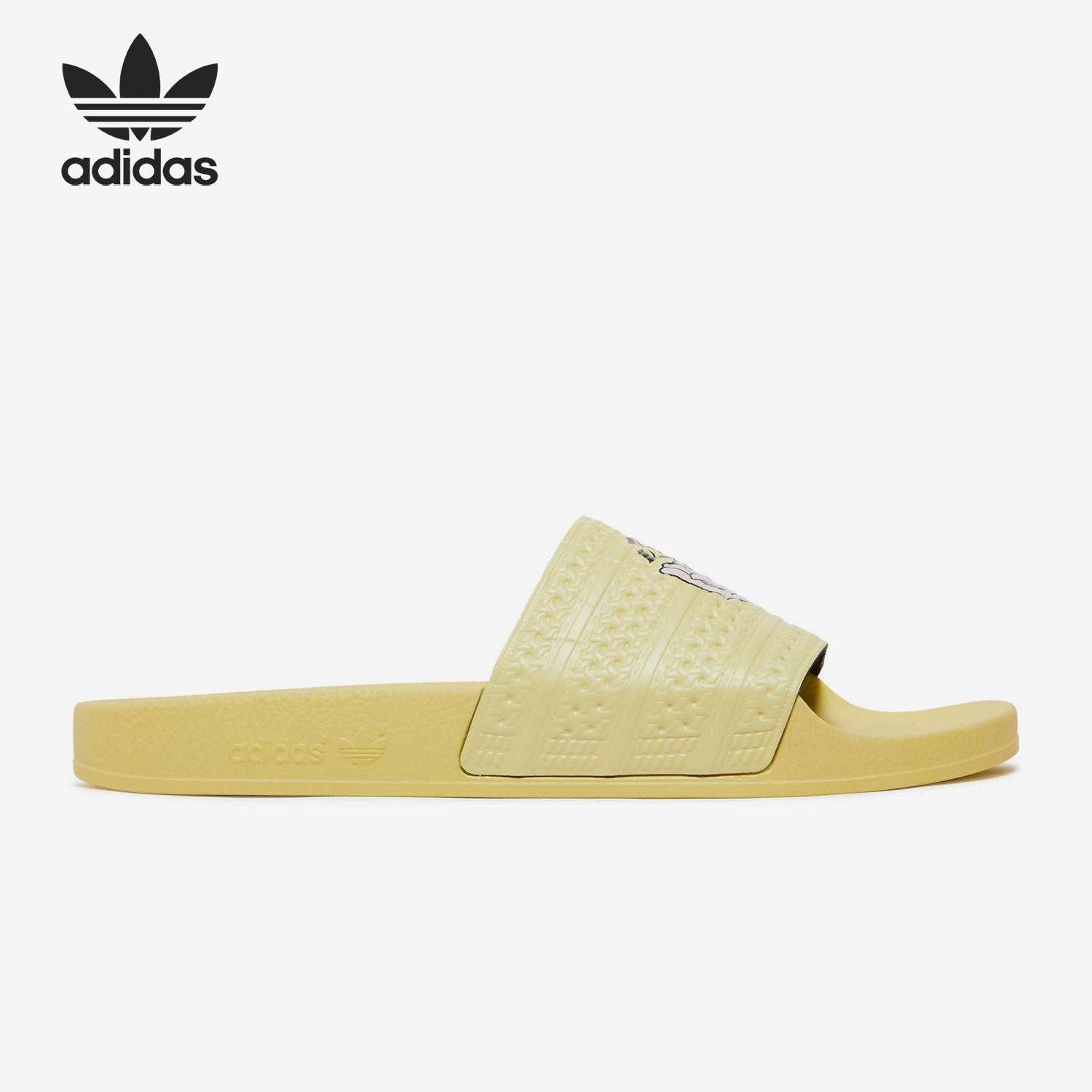 阿迪达斯三叶草男女同款拖鞋