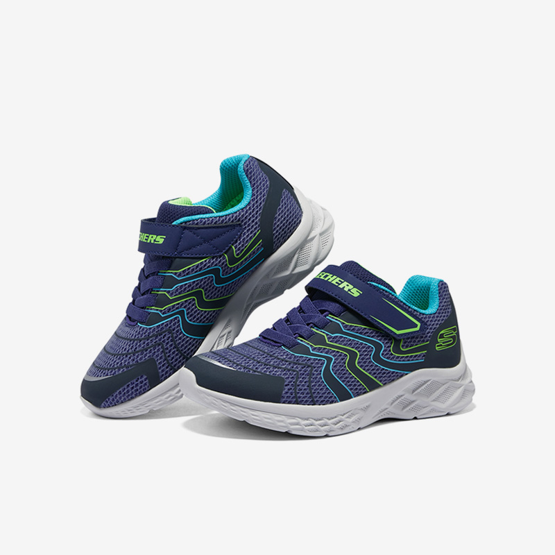 斯凯奇男童运动魔术贴跑步鞋