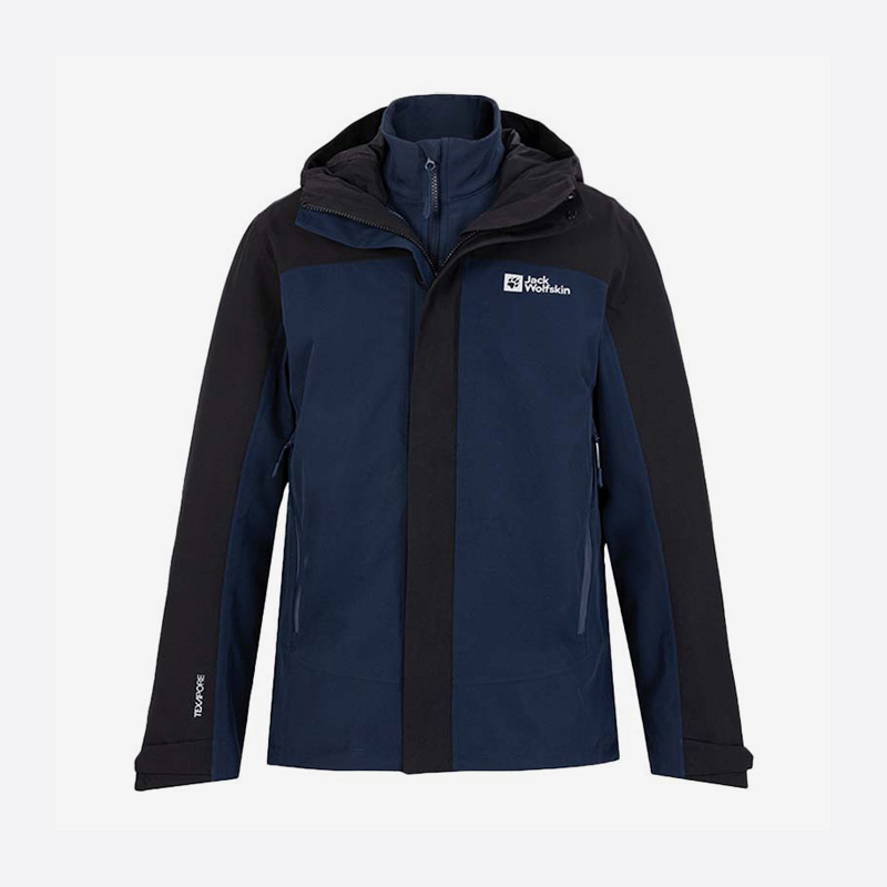 Jack wolfskin/狼爪正品新款男子运动三合一冲锋衣5118356