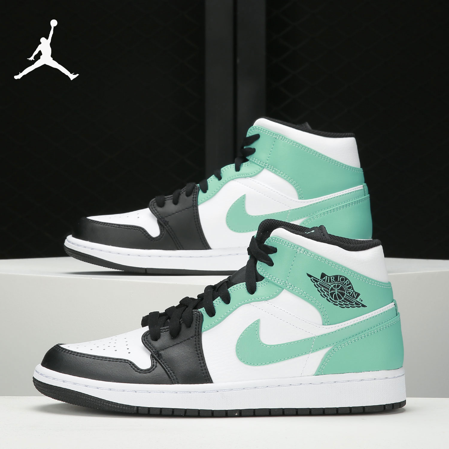 Nike/耐克正品Air Jordan 1 Mid 男子经典运动鞋 554724-132
