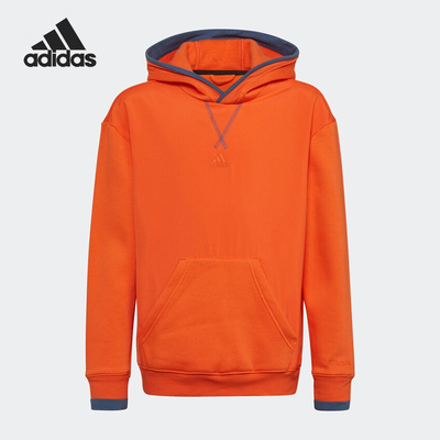 Adidas/阿迪达斯正品秋季新款大童运动休闲连帽卫衣HN8414