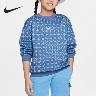 FLEECE大童加绒圆领运动卫衣HF8209 CLUB 491 耐克正品 Nike