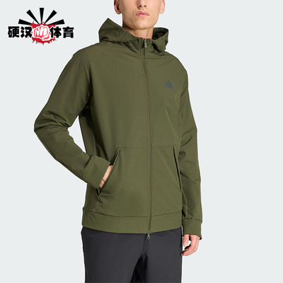 Adidas/阿迪达斯正品2025秋季款男士日常连帽梭织运动外套KE4370