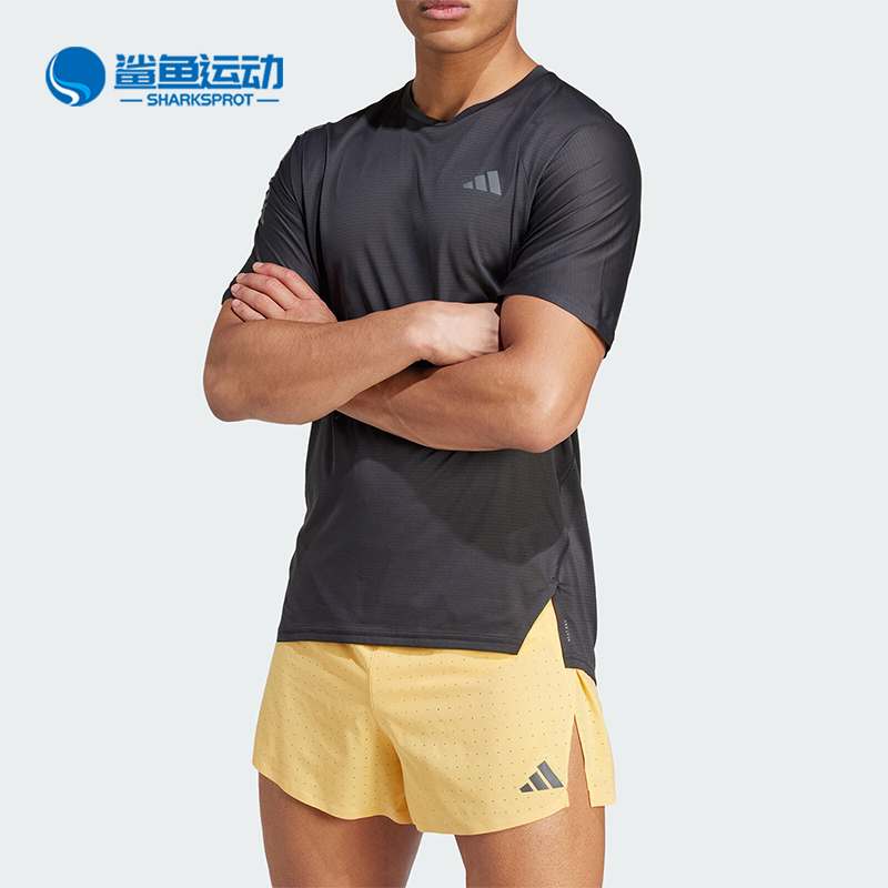 Adidas/阿迪达斯正品ADIZERO TEE M 男士跑步运动T恤IK9718