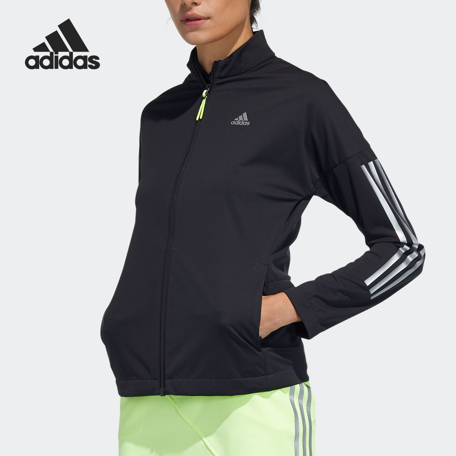 Adidas/阿迪达斯正品 TE WIND JK W 女子高尔夫夹克外套GR8837