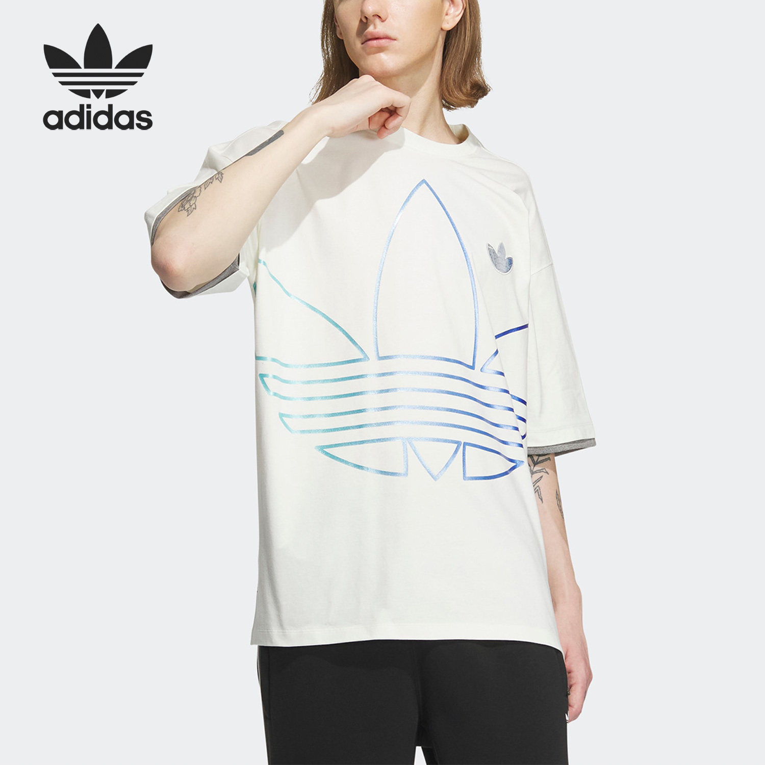 Adidas/阿迪达斯男子运动短袖