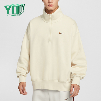 Nike/耐克正品Sportswear男士针织半拉链宽松高领卫衣IO7828-229