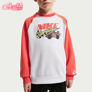 小童日常圆领拼接针织卫衣IU5326 Nike 款 2025冬季 100 耐克正品