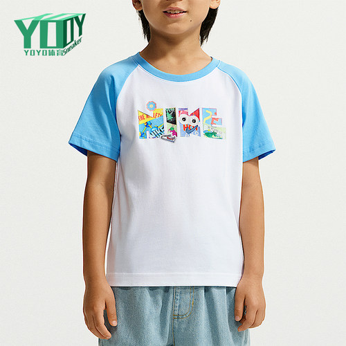 Nike/耐克正品小童休闲时尚简约透气宽松短袖T恤JF1855-100