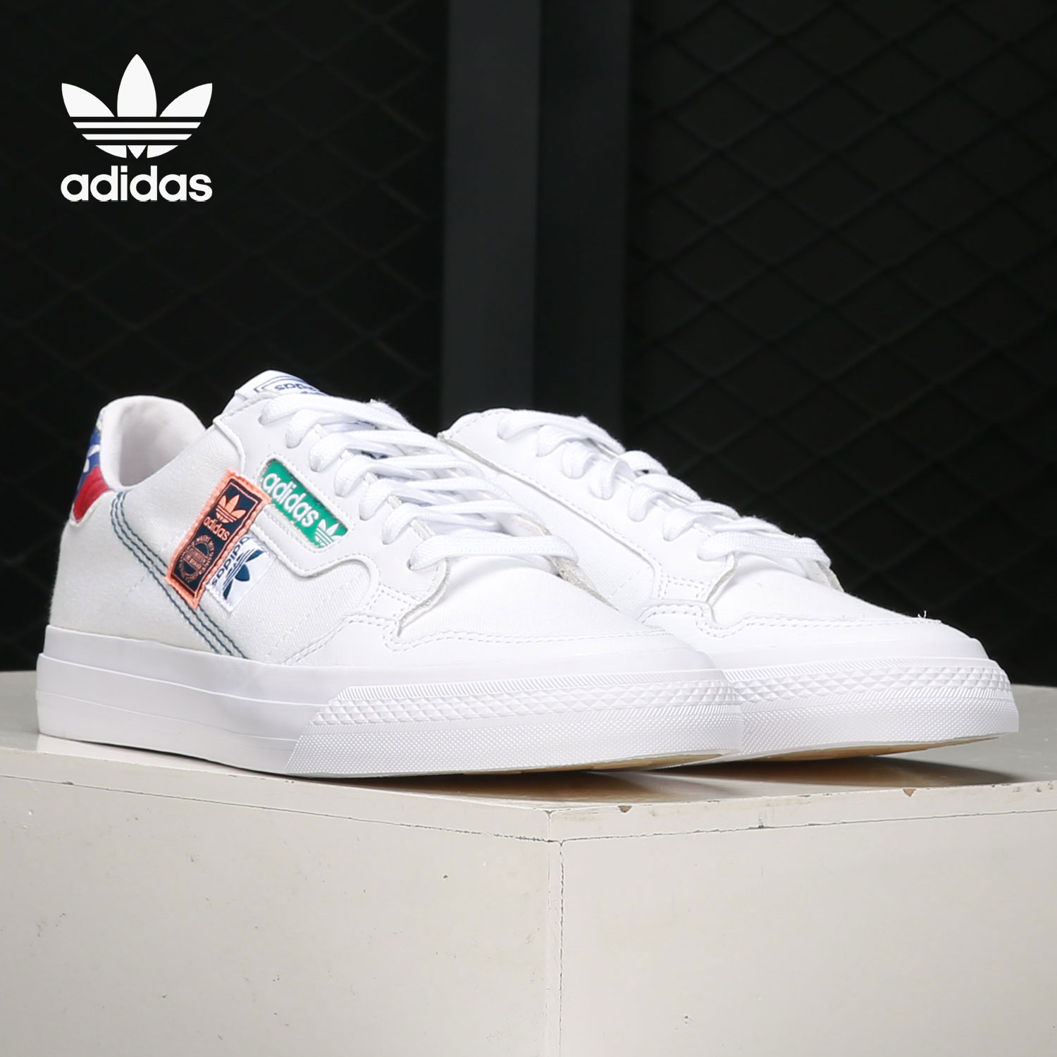 Adidas/阿迪达斯正品 CONTINENTAL VULC 男女休闲板鞋 FX3810