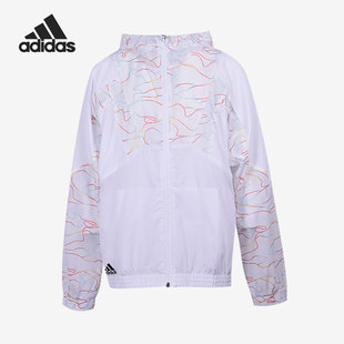 Adidas/阿迪达斯正品当季新款大童运动连帽防晒衣HM0947