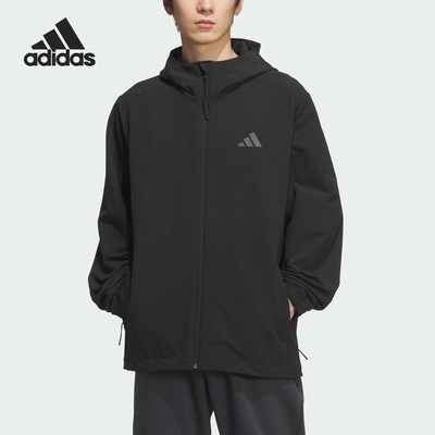 Adidas/阿迪达斯正品V SFT SHELL JK男女连帽运动外套KF5222