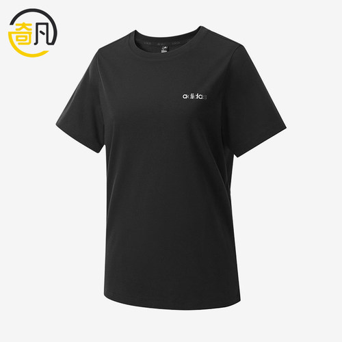 Adidas/阿迪达斯正品简约圆领套头T恤女休闲经典舒适短袖KQ5380