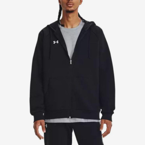 UA/安德玛正品Rival Fleece FZ Hoodie男士户外外套1379767-001
