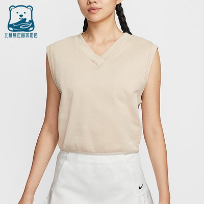 Nike/耐克正品2025女士耐穿V领套头高尔夫无袖运动上衣IH0940-126