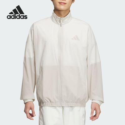 Adidas/阿迪达斯正品2025新款男士拉链立领夹克外套JZ8410