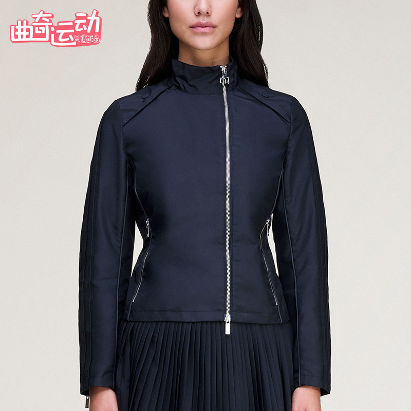 Adidas/阿迪达斯正品三叶草新款女深蓝色经典出行夹克外套KA2734