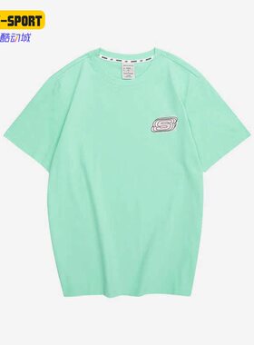 Skechers/斯凯奇正品爆笑怪兽系列夏季男女同款运动短袖 L122U236
