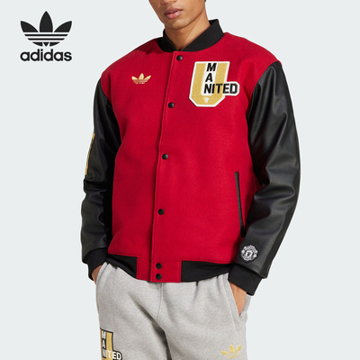 Adidas/阿迪达斯正品三叶草男士足球运动休闲保暖棉服JF0366