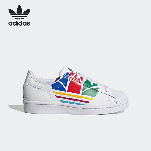 Adidas/阿迪达斯正品三叶草儿童 SUPERSTAR PURE J 休闲鞋 FW4005