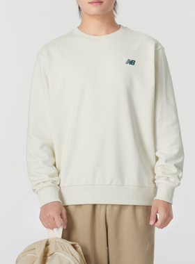 New Balance/NB正品新款男子宽松透气运动卫衣套头衫AMT43315-CIC