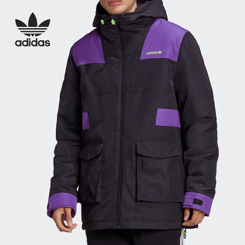 Adidas/阿迪达斯正品三叶草 Graphic PD Jkt 男子棉服GJ6721 6722