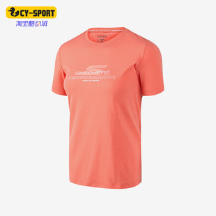 Skechers 夏季 女子针织舒适透气运动健身短袖 P223W014 斯凯奇正品