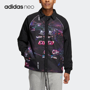 Adidas/阿迪达斯正品neo男子休闲印花运动夹克外套IA6868