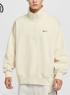 Nike/耐克正品Sportswear男士针织半拉链宽松高领卫衣IO7828-229