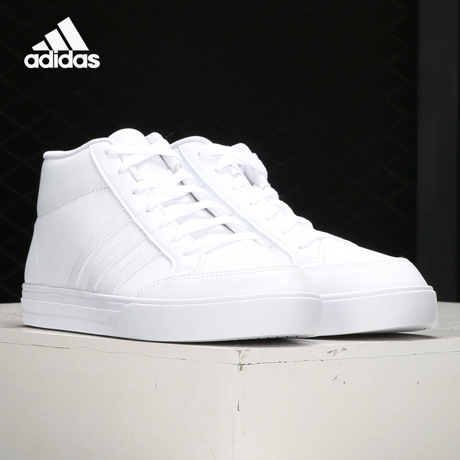 Adidas/阿迪达斯正品VS SET 男女中帮经典板鞋休闲运动鞋 FY3041