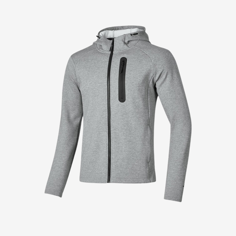 Skechers/斯凯奇正品2024秋季新款男士休闲保暖针织连帽外套