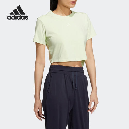 Adidas/阿迪达斯正品夏季新款女子运动圆领简约休闲T恤HR2589