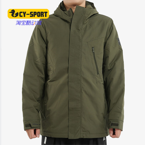 男子连帽运动休闲保暖棉服