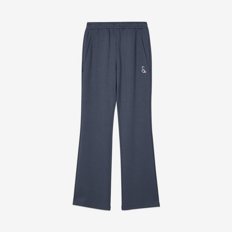 Skechers/斯凯奇正品2024春秋女士运动休闲针织户外喇叭裤