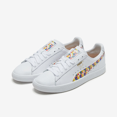 PUMA彪马正品Clyde Graffiti男女彩标休闲运动复古板鞋370001-01