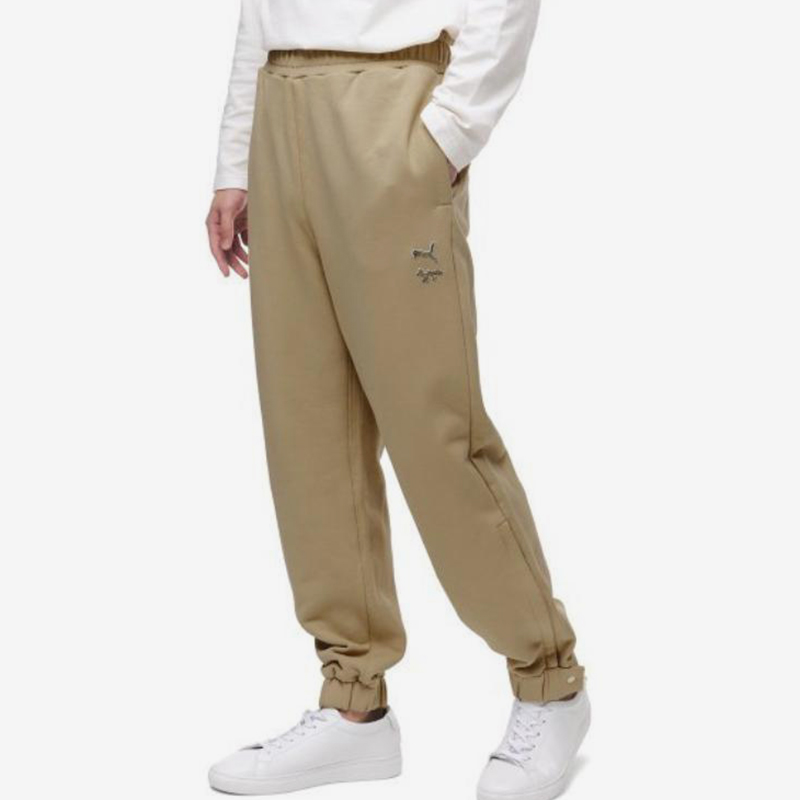 彪马男士针织运动直筒休闲长裤